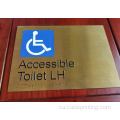 Número de l&#39;habitació de l&#39;hotel Ada Braille Plata de rètol
